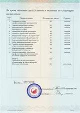 Образец документа